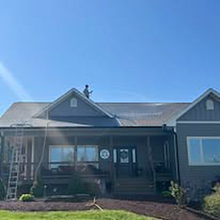 Soft wash roof cleaning how long do results last in western nc